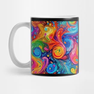 Swirly rainbows Mug